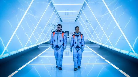 John Bradley and Halle Berry try saving the world in the sci-fi epic 'Moonfall.'