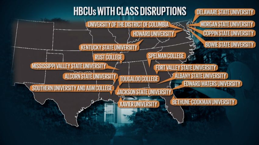 HBCUs disruption map