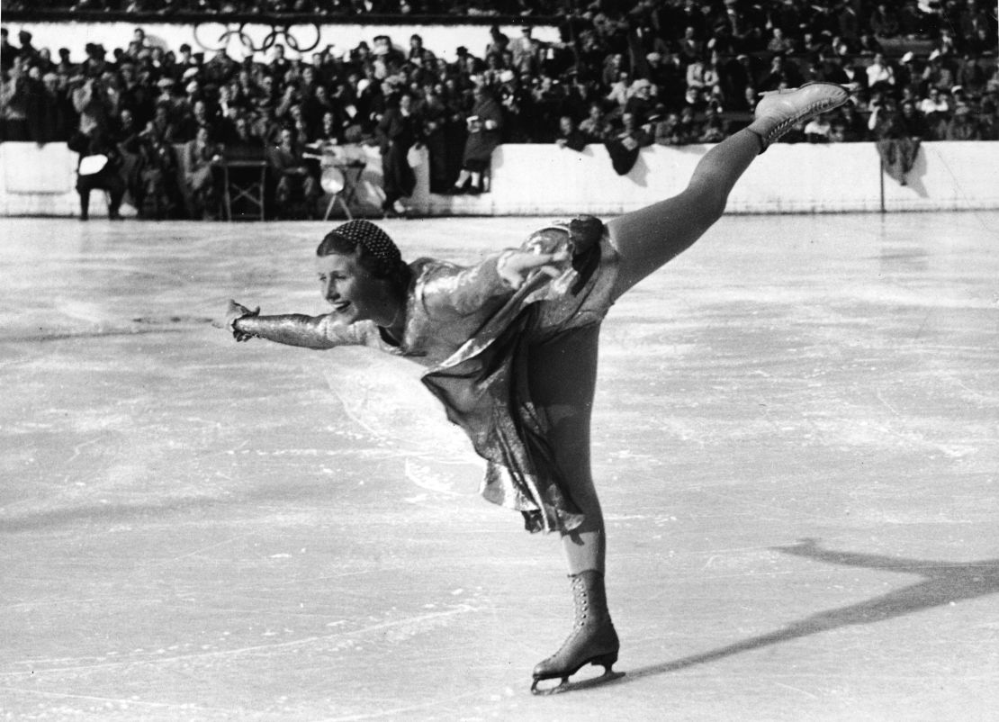 British figure skater Cecilia Colledge at the 1936 Winter Olympic Games.
