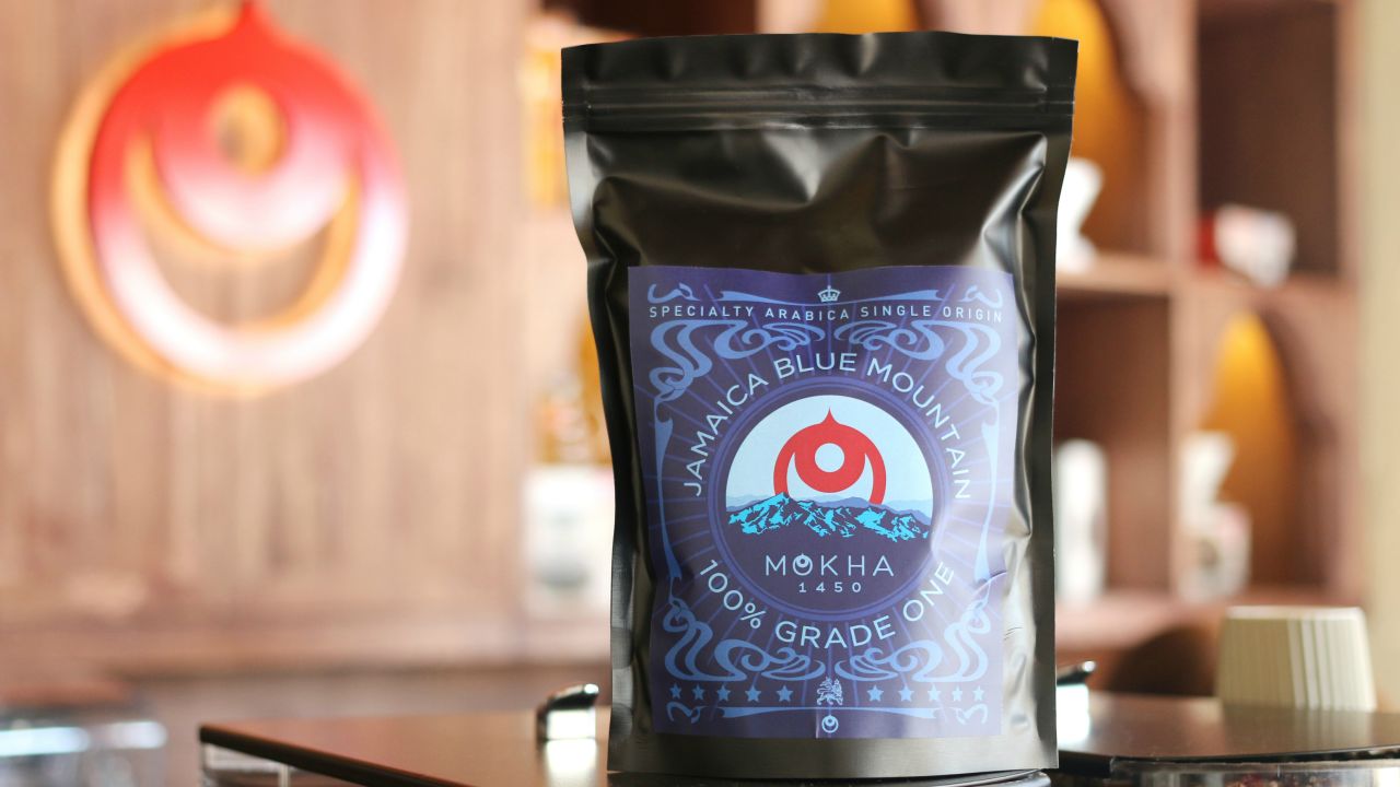 Jamaica Blue Mountain beans at Mokha 1450.