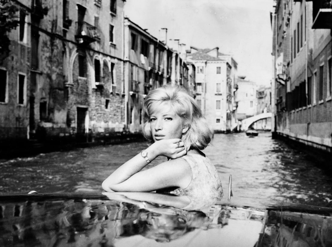 Another portrait of Monica Vitti during the 1962 Venice Film Festival 