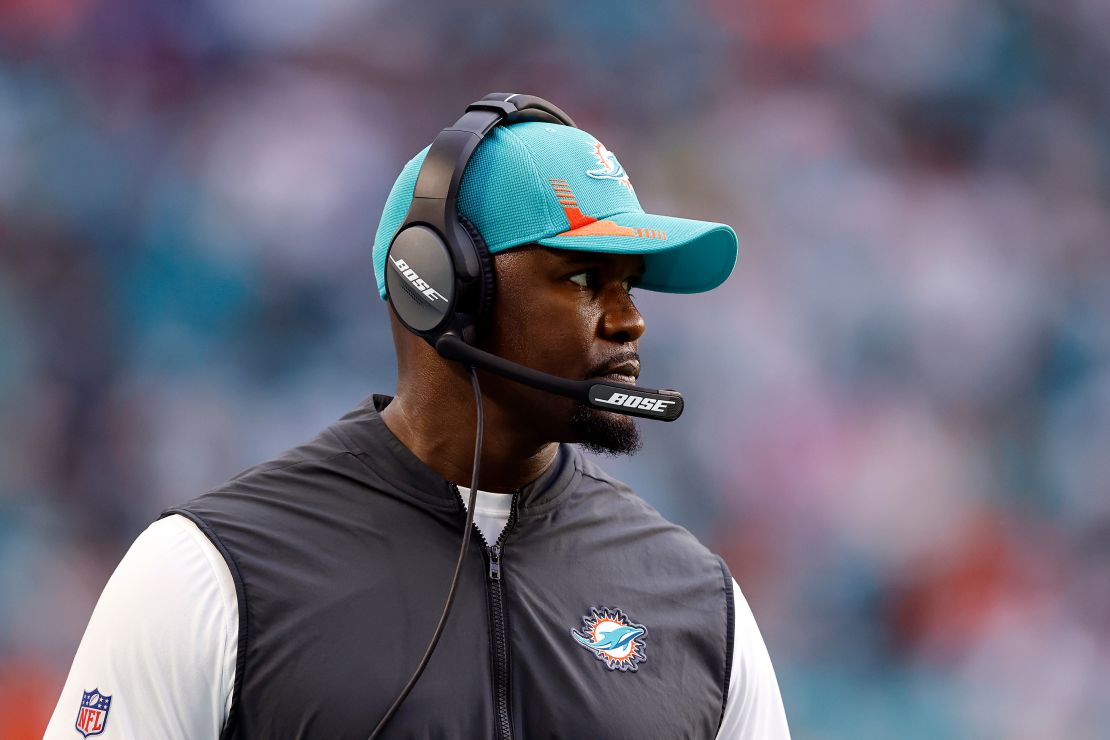 Brian Flores sued the NFL, claiming racial discrimination in hiring, after he was fired as head coach of the Miami Dolphins.