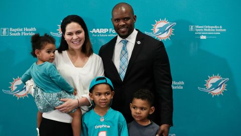 Brian Flores with his wife, Jennifer, their daughter Liliana and their sons Miles and  Maxwell. 