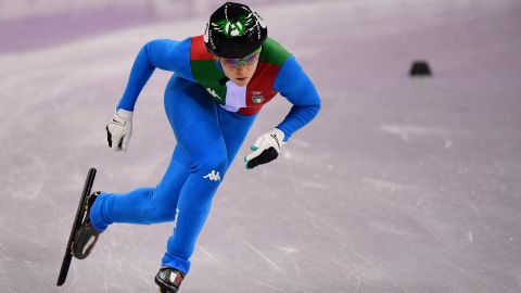 Italy's Arianna Fontana in the women's 1,500m short track speed skating semifinal at PyeongChang 2018.