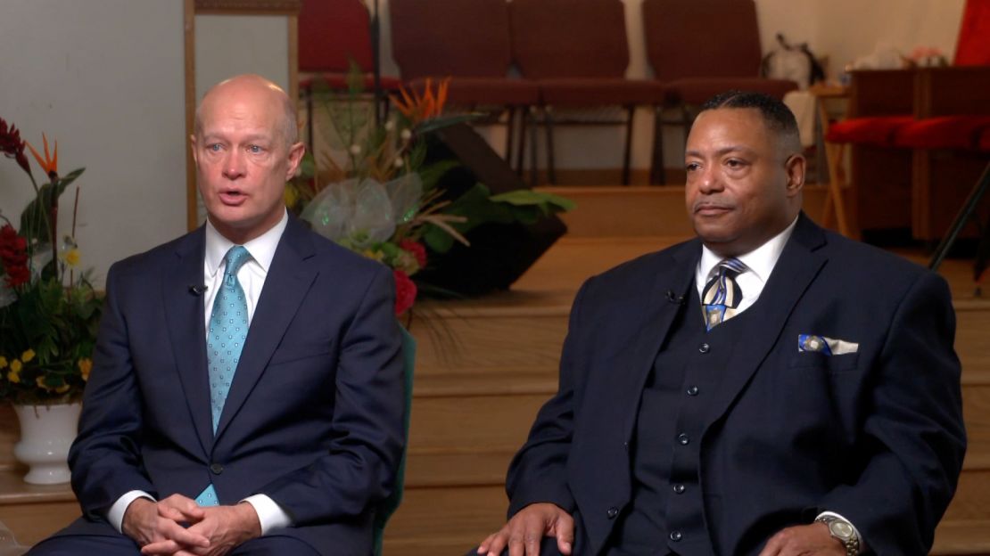 Joe McMahon, left, was the special prosecutor in the case against Van Dyke. He spoke to CNN with the Rev. Marvin Hunter, pastor at Chicago's Grace Memorial Baptist Church and Laquan McDonald's great uncle.