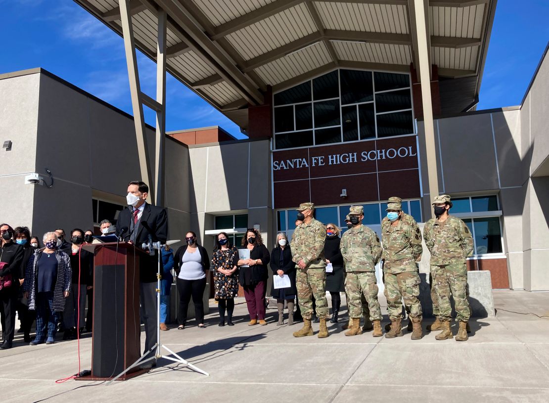 New Mexico Public Education Secretary Kurt Steinhaus announced an initiative in January to shore up public school substitute teaching on a voluntary basis with National Guard troops and state bureaucrats in Santa Fe.