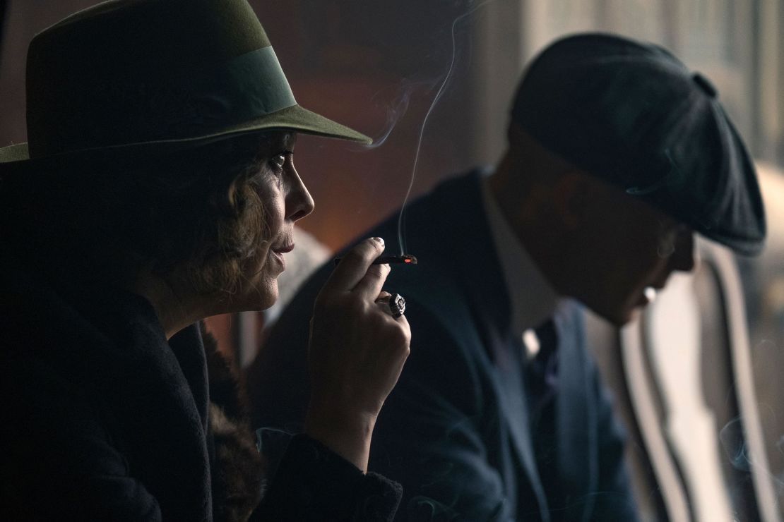 Helen McCrory, pictured here as Aunty Polly alongside Cillian Murphy as Tommy Shelby, was described as "brave" and "courageous."