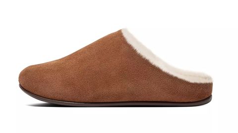 Fitflop Chrissie Shearling Suede Moccasin Slippers