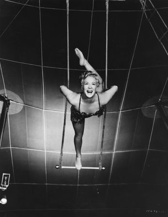 <strong>"The Greatest Show on Earth" (1953):</strong> Producer-director Cecil B. DeMille had been making epics since the silents, but none had won best picture until "The Greatest Show on Earth," a 1952 circus spectacular with Betty Hutton, pictured, and Charlton Heston. Many critics and fans dismiss the movie as one of the worst best picture Oscar winners. "Singin' in the Rain," considered <a href="index.php?page=&url=http%3A%2F%2Fwww.afi.com%2F100years%2Fmusicals.aspx" target="_blank" target="_blank">Hollywood's greatest movie musical</a>, wasn't even nominated that year.