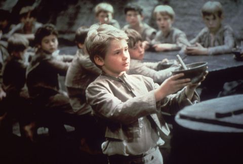 <strong>"Oliver!" (1969):</strong> This best picture winner was a musical adaptation of Charles Dickens' "Oliver Twist" with Mark Lester as an orphan who teams up with other young pickpockets led by an old criminal. Carol Reed also took home the Oscar for best director. Two of 1968's best-remembered movies, Stanley Kubrick's "2001: A Space Odyssey" and Roman Polanski's "Rosemary's Baby," weren't even nominated for best picture.