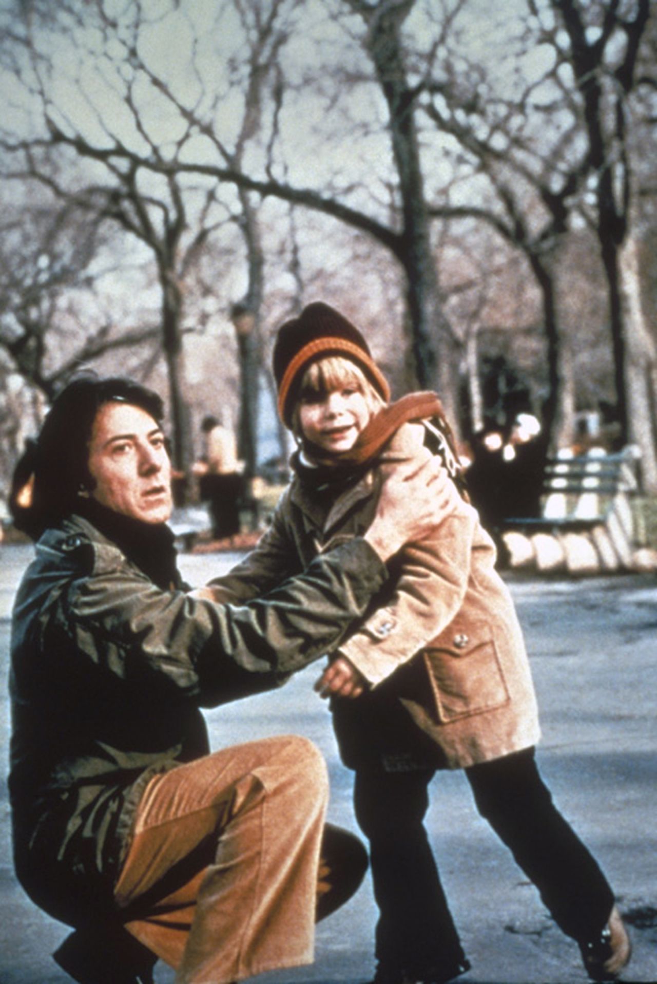 <strong>"Kramer vs. Kramer" (1980):</strong> Dustin Hoffman played a bewildered dad who had paid little attention to family life until his wife leaves him and he has to raise their son (Justin Henry, right) alone in "Kramer vs. Kramer." A bitter custody battle ensues once the wife (played by Meryl Streep) decides she wants her son back. Both Hoffman (best actor) and Streep (best supporting actress) won Oscars for their roles, and Robert Benton took home direction and writing honors for the film.