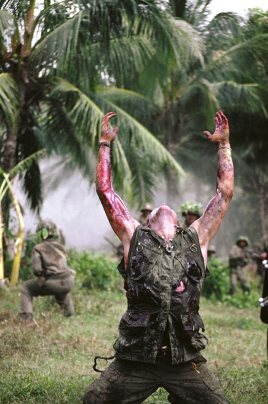 <strong>"Platoon" (1987):</strong> "Platoon" made headlines in 1986 for its blunt and unsparing look at the U.S. experience in Vietnam. It follows a small group of men, including leaders Willem Dafoe, pictured, and Tom Berenger, who play on the loyalties of raw recruit Charlie Sheen. The film made director and writer Oliver Stone, himself a Vietnam veteran, a household name. "Platoon" won four Oscars, including best picture and best director.