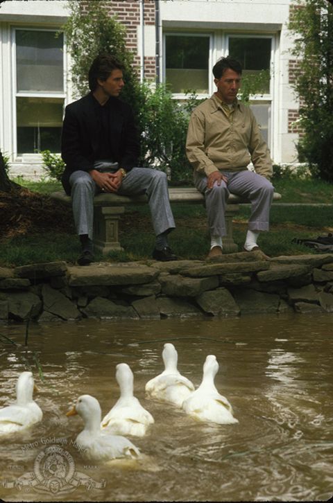 <strong>"Rain Man" (1989):</strong> Though "Rain Man" is ostensibly about the relationship between Dustin Hoffman's autistic Raymond Babbitt and his brother, Charlie (Tom Cruise), it's probably best remembered for Hoffman's performance as a savant who can do complicated calculations in his head, count cards in Las Vegas and never miss an episode of Judge Joseph Wapner's "People's Court." The film won four Oscars, including a best actor award for Hoffman and a best director trophy for Barry Levinson.