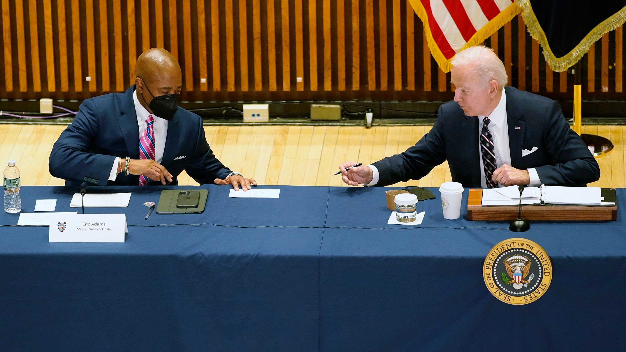 Biden and NYC Mayor Eric Adams seal their alliance as Democrats face a  crossroads on crime