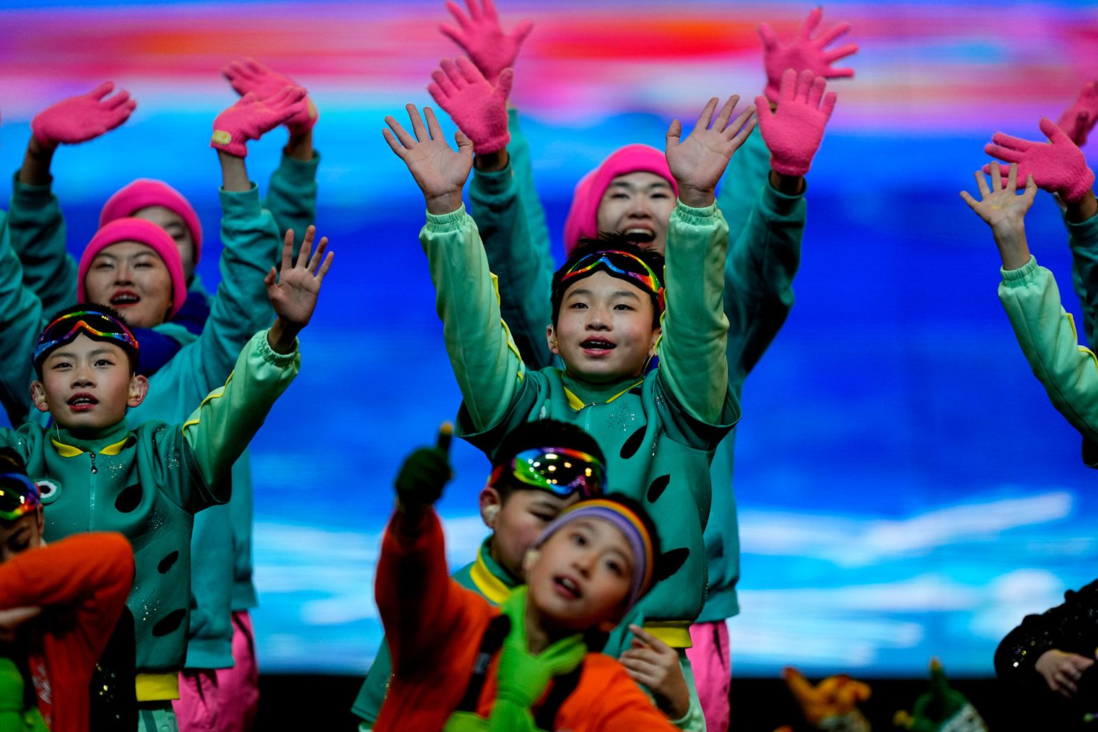 Performers dance during the pre-show.