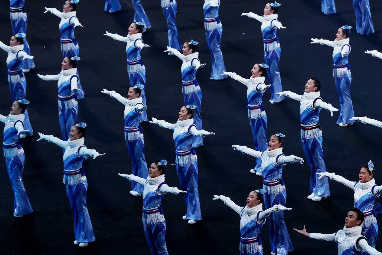 Dancers participate in Friday's event.