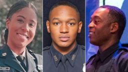Baltimore Police Officer Jaslyn Koger, Houston Police Officer Joshawua Mayfield and Austin Police Officer Charles Wesley are part of a new generation of law enforcement who took the oath.