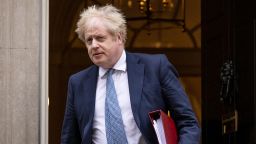 LONDON, ENGLAND - FEBRUARY 02: British Prime Minister Boris Johnson leaves 10 Downing Street to attend the weekly Prime Ministers Questions on February 02, 2022 in London, England. Boris Johnson holds his first Prime Minister's Questions since the Sue Gray Report into "Partygate" has been made public. (Photo by Dan Kitwood/Getty Images)