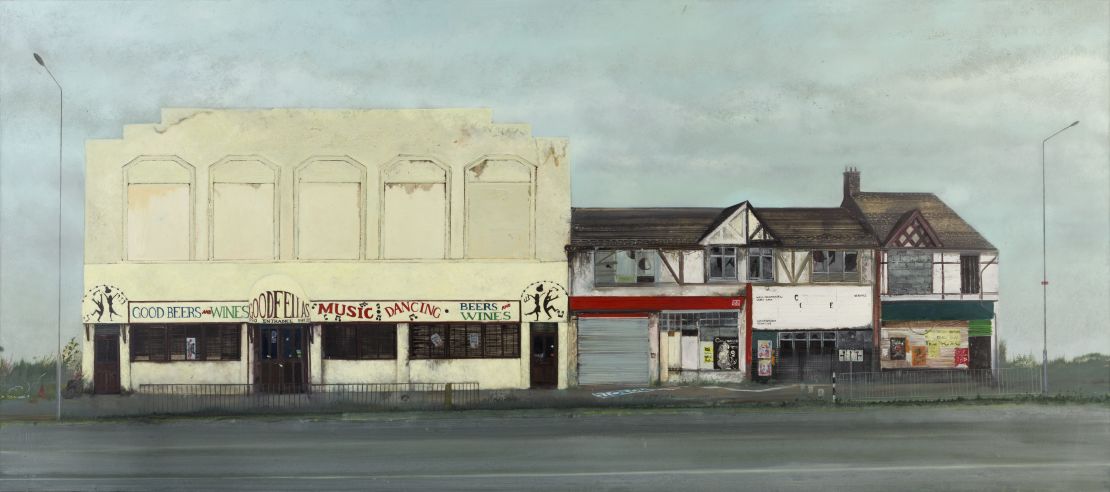 This nightclub in Dagenham, East London, would later inspire in McFadyen a return to figure painting, which he had more or less left behind in favor of landscapes since the 1990s.