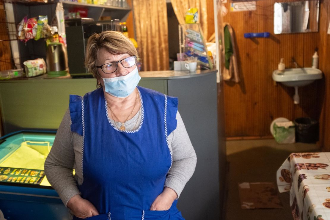 Masha, 64, is seen in the Three Sisters Cafe.