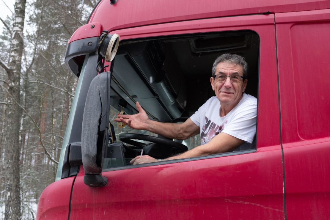 Peter Vujcic, a Serb truck driver, crossed the border from Russia on his way to Belgrade. "Everything will be fine," he said.