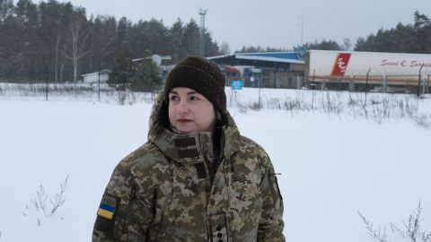 Alexandra Stupak, an officer with the Ukrainian Border Guard. "We are ready to protect our Ukraine," she says. "But we dont want [a] conflict situation."
