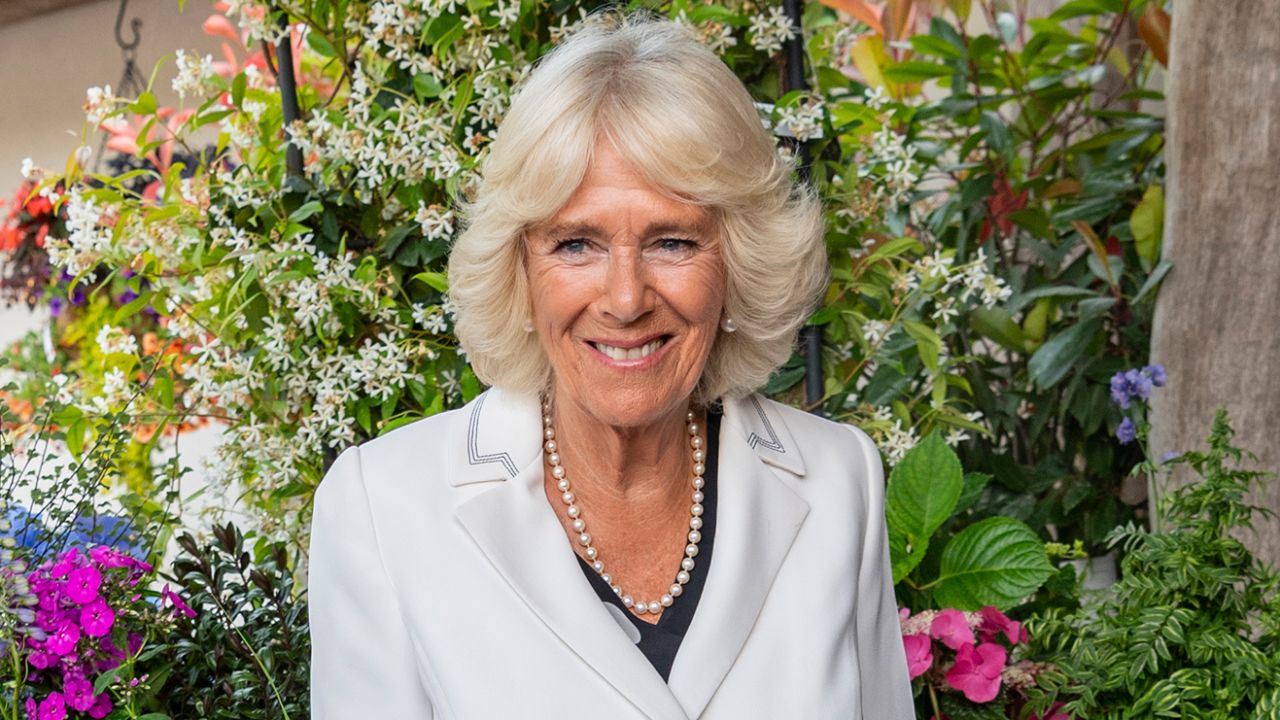 Camilla, Duchess of Cornwall attends a reception on July 16, 2019 in Lostwithiel, United Kingdom.