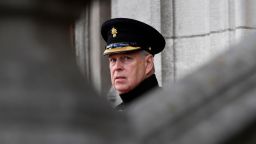 Britain's Prince Andrew, Duke of York, attends a ceremony commemorating the 75th anniversary of the liberation of Bruges on September 7, 2019 in Bruges. (Photo by JOHN THYS/AFP via Getty Images)