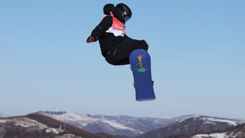 Zoi Sadowski-Synnott of Team New Zealand performs a trick during the women's snowboard slopestyle final at the Genting Snow Park on February 06, 2022 in Zhangjiakou, China