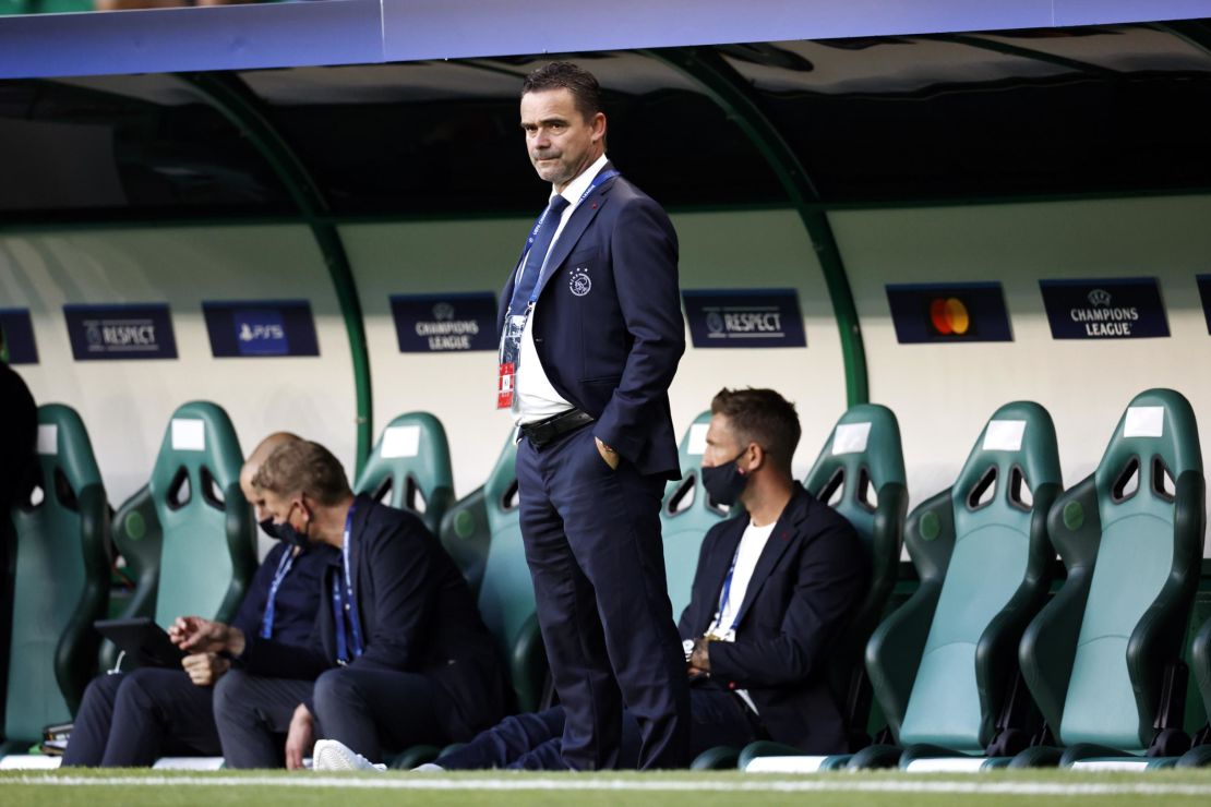 Overmars during the UEFA Champions League match between Sporting CP and Ajax Amsterdam on September 15, 2021 