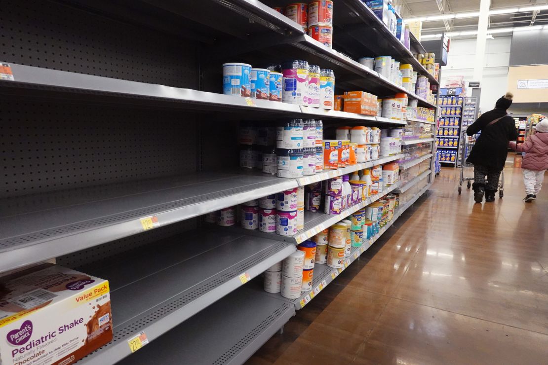 Stores nationwide are in short supply of baby formula.