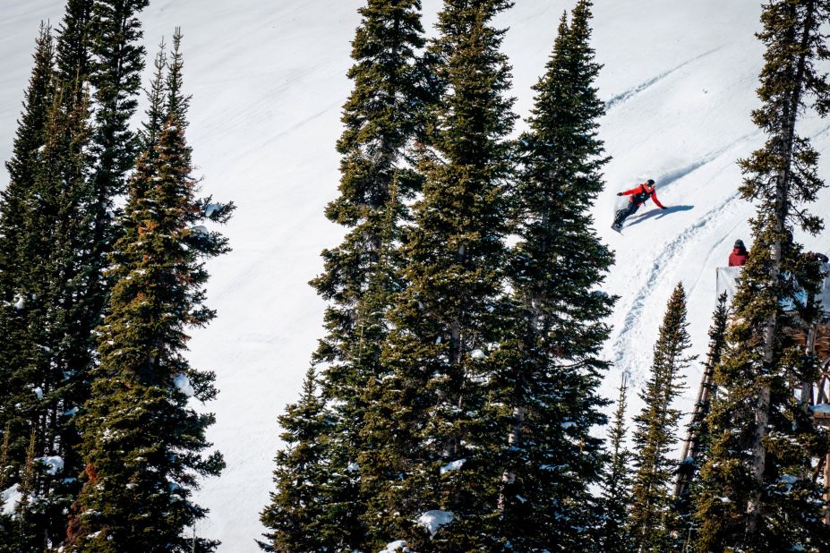 American halfpipe specialist Elena Hight (pictured) took victory in the women's competition at Jackson Hole, while Olympic gold medalist Sage Kotsenburg claimed victory in the men's. 