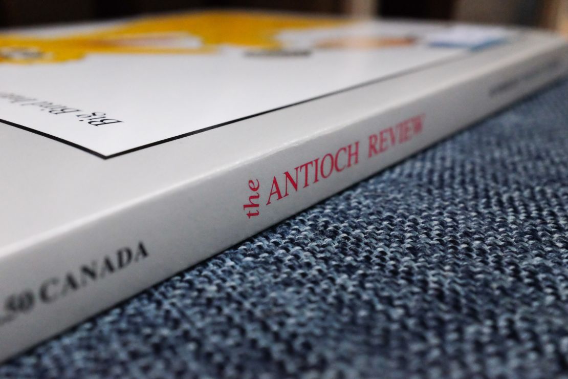 An issue of The Antioch Review is seen on February 7, 2022. Publication of The Antioch Review has been on pause during the Covid-19 pandemic.