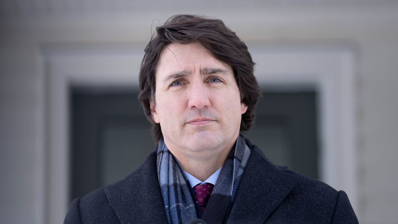 Canadian Prime Minister Justin Trudeau listens to a question from the media availability on January 31.