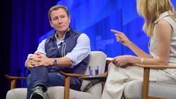 John Foley, cofounder and CEO of Peloton, and Vanity Fair correspondent Jane Fox speak onstage during 'Peloton Gears Up' at Vanity Fair's 6th Annual New Establishment Summit at Wallis Annenberg Center for the Performing Arts on October 23, 2019 in Beverly Hills.