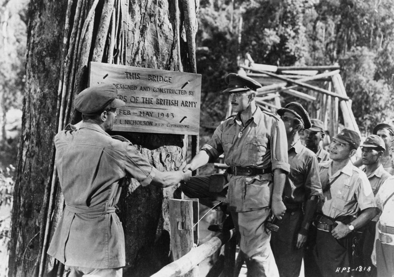 <strong>"The Bridge on the River Kwai" (1958): </strong>Director David Lean proved filmmakers could make intelligent epics such as "The Bridge on the River Kwai." Already a star in British films, Alec Guinness won international fame and a best actor Oscar as a British colonel held prisoner with his men in a Japanese camp during World War II.