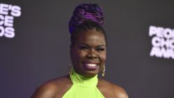 Leslie Jones arrives at the People's Choice Awards on Tuesday, Dec. 7, 2021, at the Barker Hangar in Santa Monica, California.