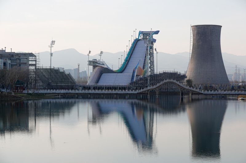 Is that a nuclear plant? Behind the Beijing Olympics Big Air Shougang stadium CNN