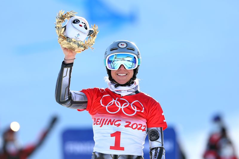 Czech republic gold medal 2025 in womens super g