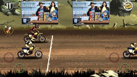 Anzu partnered with PepsiCo to advertise Cap'n Crunch in games like Mad Skills Motocross. 