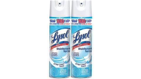 sick lysol disinfectant spray