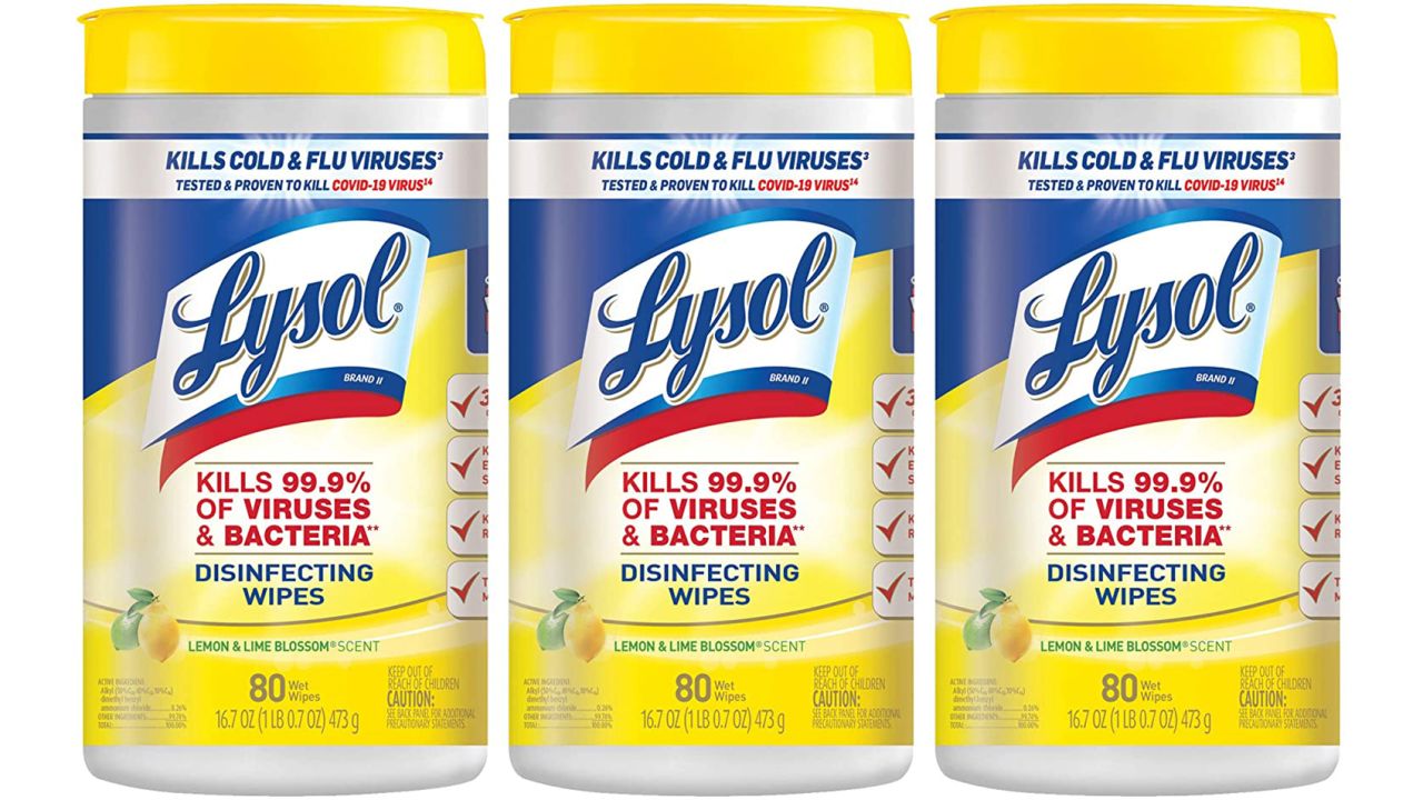 Lysol Disinfectant Wipes, 3-Pack