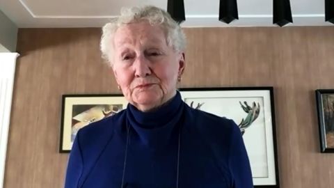 Marg Makins hopes unvaccinated Canadian truckers will hear her message and get vaccinated.