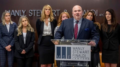 Attorney John Manly announced the settlement at a news conference Tuesday.