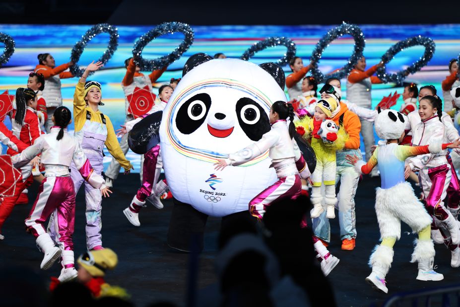 Merchandise featuring Beijing mascot Bing Dwen Dwen, the 2022 Winter Olympics mascot, has been extremely popular.