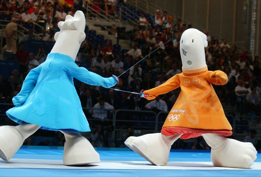 For the 2004 Olympic Games in Athens, an abstract cartoon pair called Phevos and Athena were created to challenge old school design.