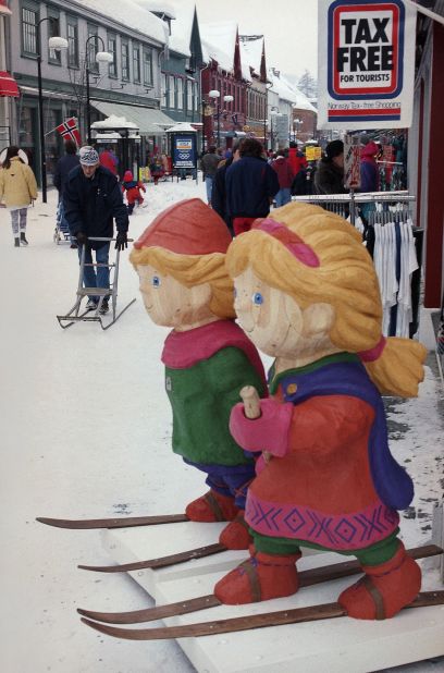 The 1994 mascots for the Lillehammer Games were made of wood.