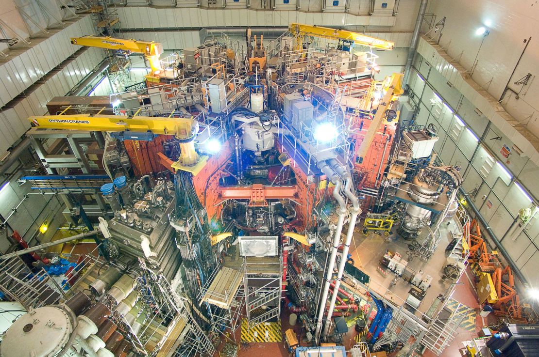 A view of Torus Hall, where the JET tokamak machine lies.