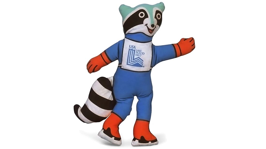 Roni the raccoon was selected for the 1980 Winter Olympics in Lake Placid.