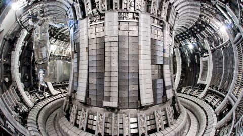 The core of the JET tokamak machine in Culham, England. 